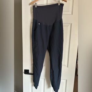 Size Small Maternity Jogger Scrub Pants in Dark Harbor